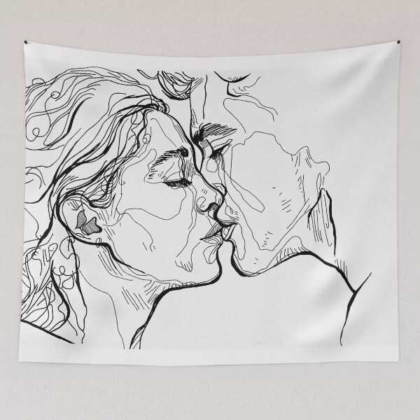 Item preview, Tender Connection, ink on paper, 2024, 21-29cm designed and sold by oanaunciuleanu.