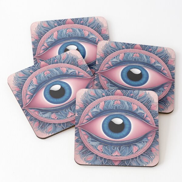 Artikelvorschau, Kompliziertes blaues Auge in floralen Mustern entworfen und verkauft von Have Mercy.