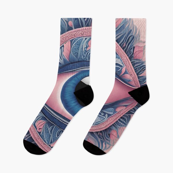 Item preview, Intricate Blue Eye in Floral Patterns designed and sold by Have Mercy.