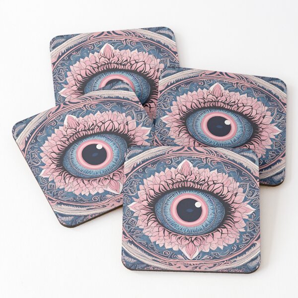 Artikelvorschau, Kompliziertes blaues Auge in floralen Mustern entworfen und verkauft von Have Mercy.