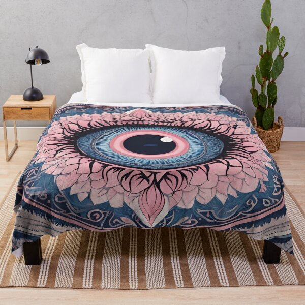 Item preview, Intricate Blue Eye in Floral Patterns designed and sold by Have Mercy.