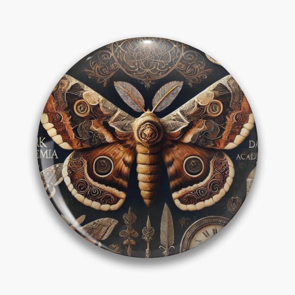 Item preview, DARK ACADEMIA AESTHETIC BACKGROUND STICKER MOTH DESIGN designed and sold by Arts4U.