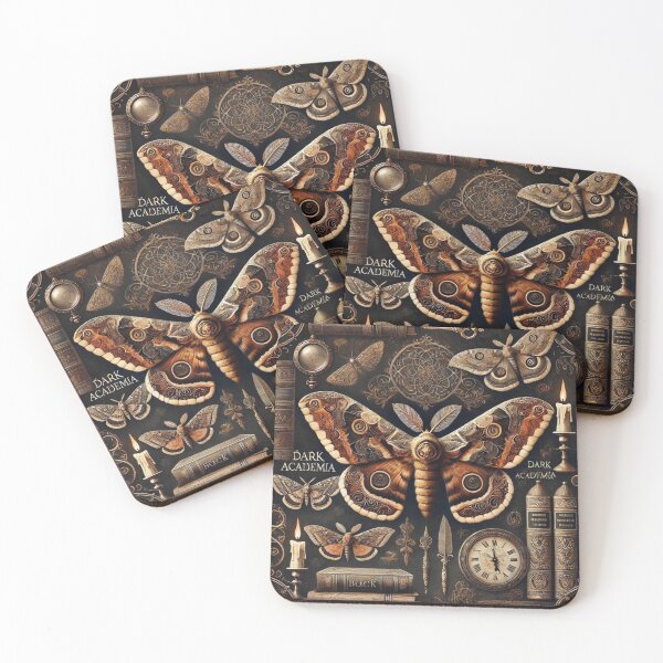 Item preview, DARK ACADEMIA AESTHETIC BACKGROUND STICKER MOTH DESIGN designed and sold by Arts4U.