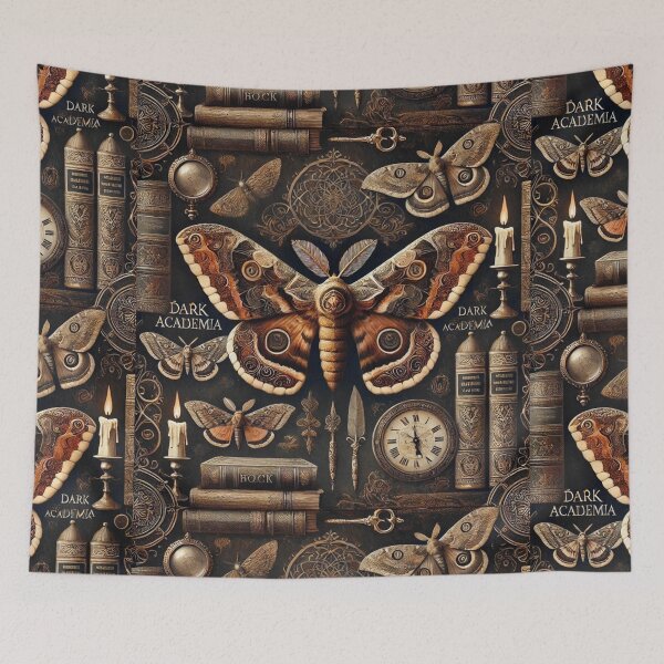 Item preview, DARK ACADEMIA AESTHETIC BACKGROUND STICKER MOTH DESIGN designed and sold by Arts4U.
