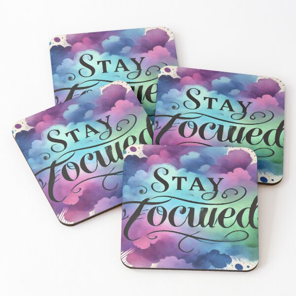 Item preview, Stay Focused - Motivational Watercolor Design designed and sold by bigramy.