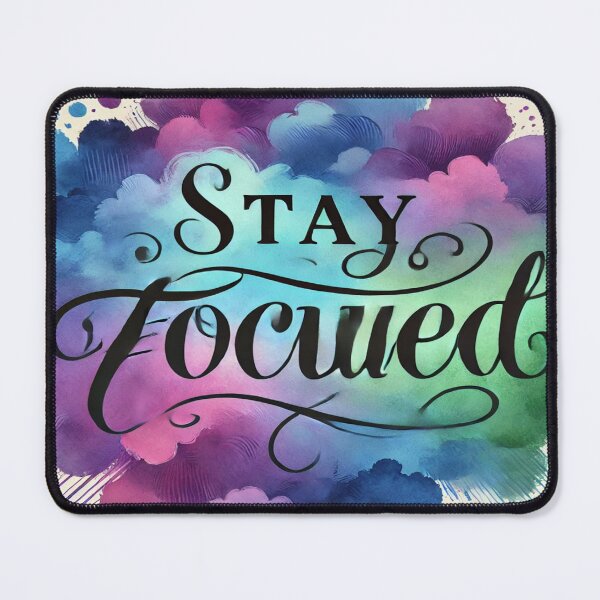 Item preview, Stay Focused - Motivational Watercolor Design designed and sold by bigramy.