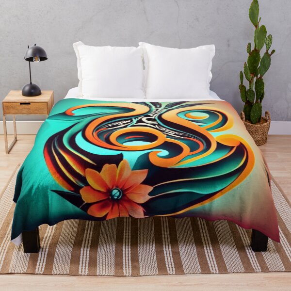 Item preview, Floral Curves Fusion: Nature's Harmony / Colorful Original Vintage Blooms designed and sold by redask2me.