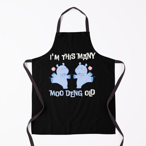 Item preview, I'm This Many Moo Deng Old - Cute 2nd Birthday 2 Years Old Kids designed and sold by Anton Ashraf.