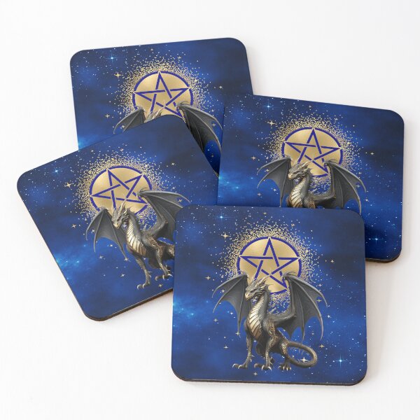 Item preview, Celestial Dragon with Pentagram of Protection designed and sold by MysticOzzy.