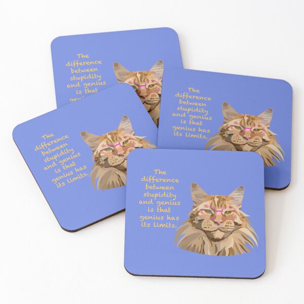 Item preview, Maine Coon Cat Einstein Hand Drawn Digital Art designed and sold by Lartheviking.
