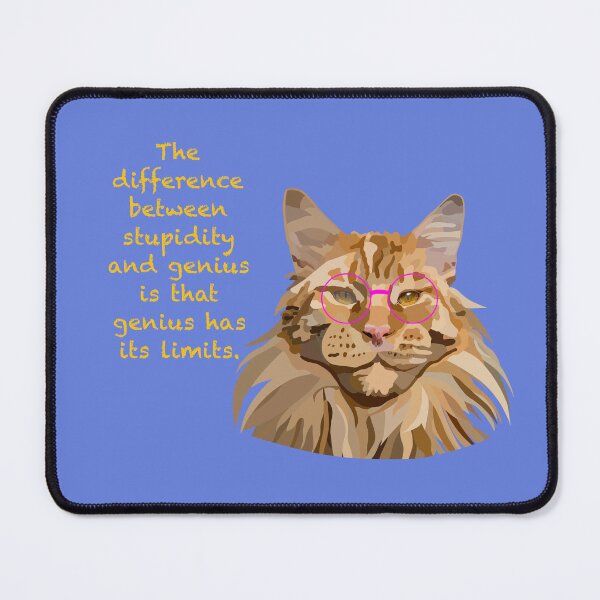 Item preview, Maine Coon Cat Einstein Hand Drawn Digital Art designed and sold by Lartheviking.