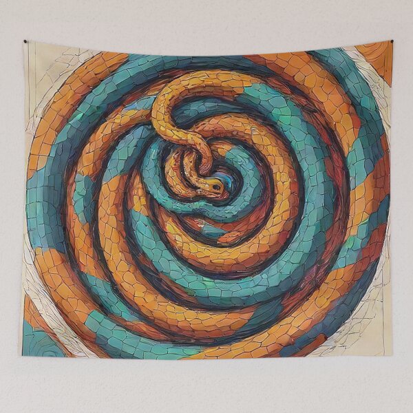Item preview, Coiled Serpent: A Colorful Waltz designed and sold by OpraOpra.