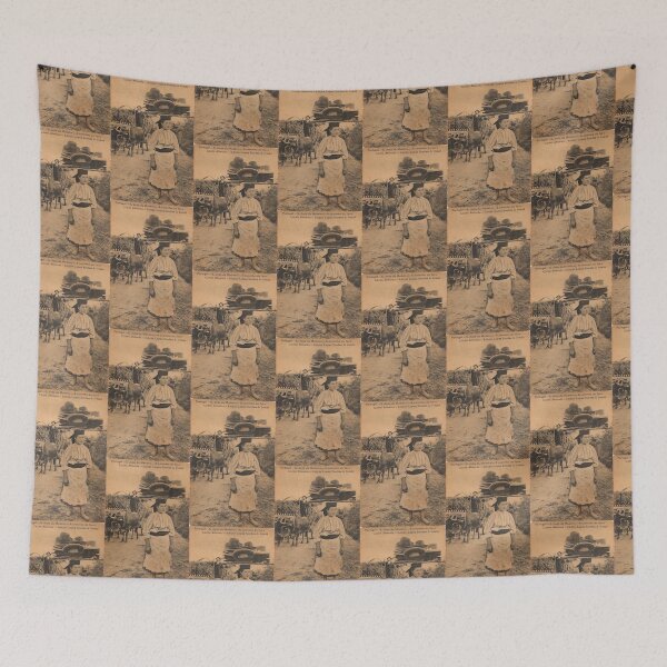 Item preview, Girl Selling Hats, North of Portugal in 1900 designed and sold by MTD-Archives.