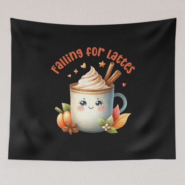 Item preview, Falling for Lattes, Fall Season, Coffee Lover designed and sold by stylishdzign.