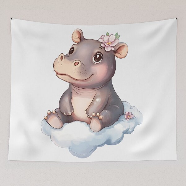 Item preview, Cute Moo Deng Hippo designed and sold by EL-Lebedenko.