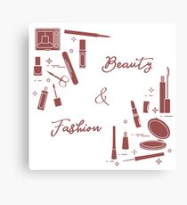 Decorative cosmetics. Accessories for nail care. Canvas Print