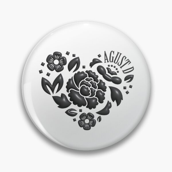 Item preview, Agust D Lotus Heart-shaped designed and sold by loonylunaART.
