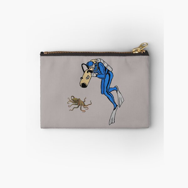 Item preview, Vintage SCUBA Diving Diver Photographing an Octopus URM designed and sold by urmaddad.