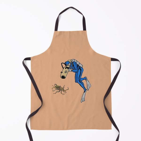 Item preview, Vintage SCUBA Diving Diver Photographing an Octopus URM designed and sold by urmaddad.