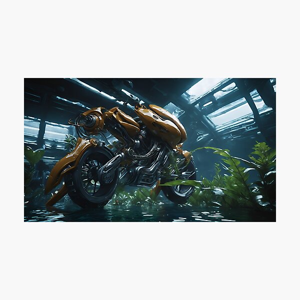CyberneticMotorcycle Photographic Print