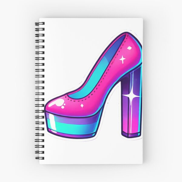 Item preview, GIRLYPOP STICKER HIGH HEEL PUMP PLATFORM WEDGE HEELS designed and sold by Arts4U.
