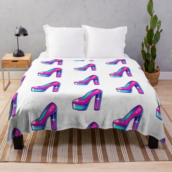 Item preview, GIRLYPOP STICKER HIGH HEEL PUMP PLATFORM WEDGE HEELS designed and sold by Arts4U.