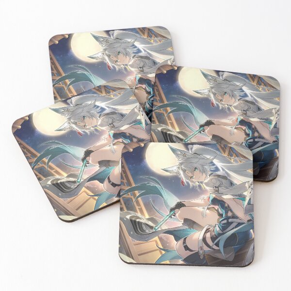 Item preview, Feixiao • Honkai Star Rail • Stellar Photography • "May Your Journey Tonight Be As Perfect as the Moon." designed and sold by kazatodoesart.