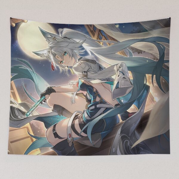 Item preview, Feixiao • Honkai Star Rail • Stellar Photography • "May Your Journey Tonight Be As Perfect as the Moon." designed and sold by kazatodoesart.
