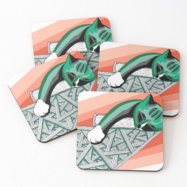 Item preview, Colorblock Cat designed and sold by Al French Art.