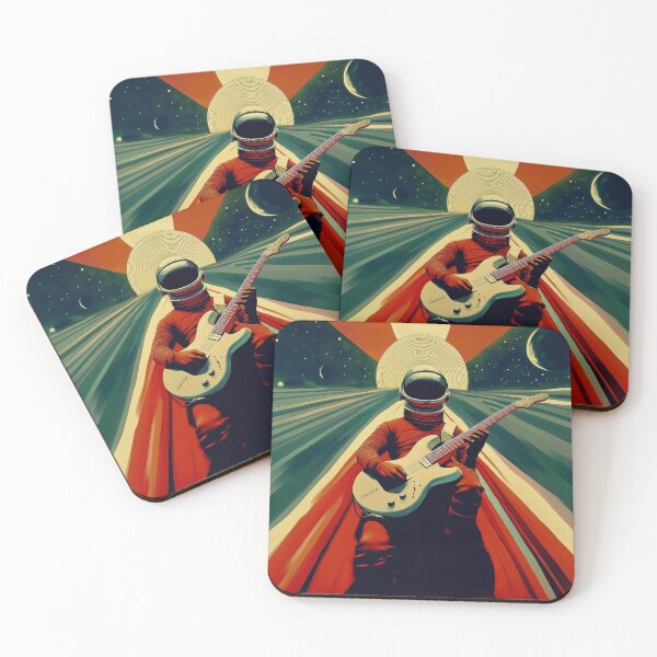 Item preview, SPACE AND SOUND #1, Astronaut guitarist, jam session in space. Original design. designed and sold by AHumanInTheLoop.