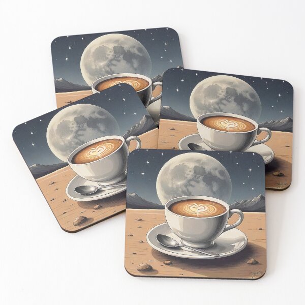 Item preview, coffee on the moon designed and sold by OpraOpra.