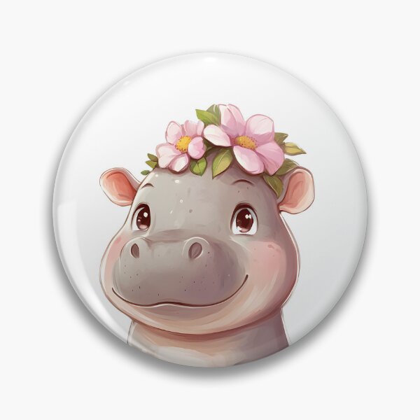 Item preview, The Cutest Baby Hippo Moo Deng designed and sold by EL-Lebedenko.