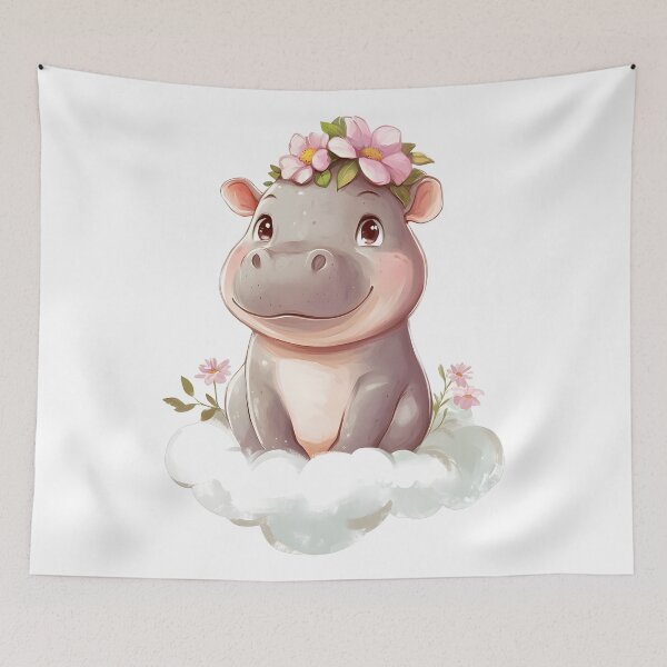 Item preview, The Cutest Baby Hippo Moo Deng designed and sold by EL-Lebedenko.