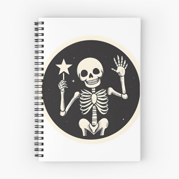 Item preview, Skeleton Waving with Magic Wand designed and sold by CharmingQuill.