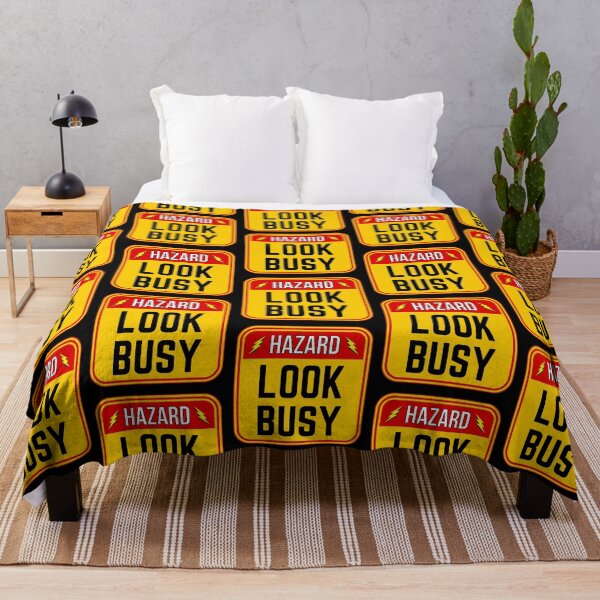 Item preview, HAZARD: Look Busy - funny warning work signs designed and sold by DesignsFromTW-S.