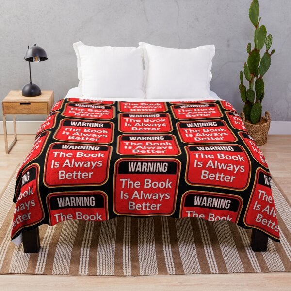 Item preview, WARNING: The Book Is Always Better - funny warning signs designed and sold by DesignsFromTW-S.