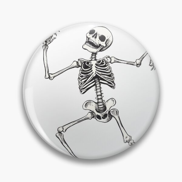 Item preview, Dancing Skeleton with Playful Pose designed and sold by CharmingQuill.