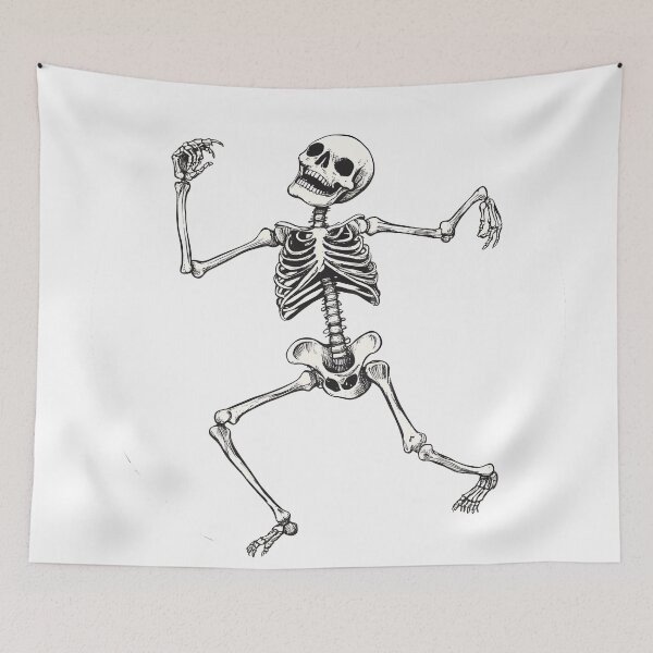 Item preview, Dancing Skeleton with Playful Pose designed and sold by CharmingQuill.