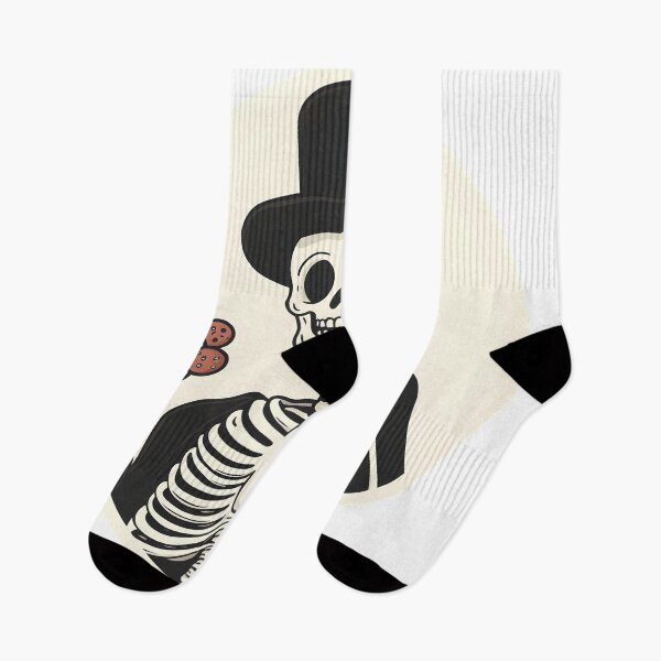 Item preview, Sophisticated Skeleton with Top Hat and Buttons designed and sold by CharmingQuill.