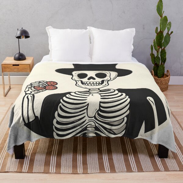 Item preview, Sophisticated Skeleton with Top Hat and Buttons designed and sold by CharmingQuill.
