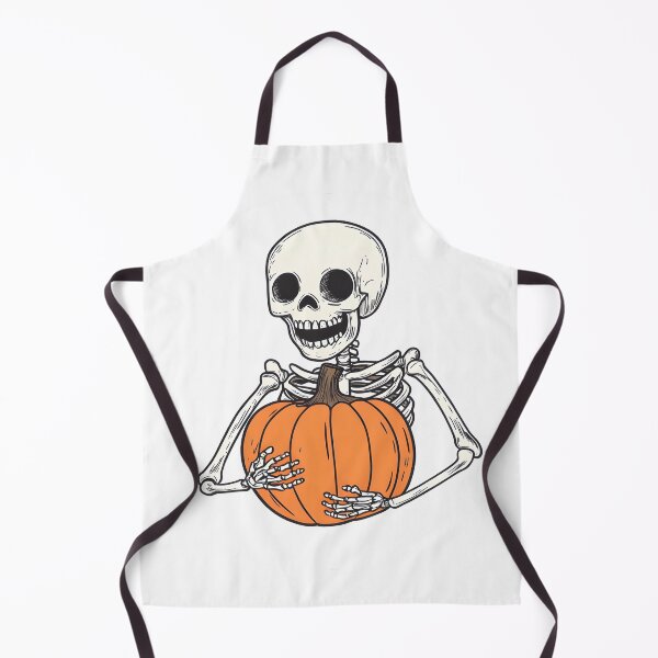 Item preview, Skeleton Hugging Halloween Pumpkin Illustration designed and sold by CharmingQuill.