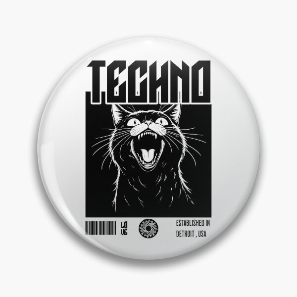Item preview, TECHNO  - Cat Fangs (Black)  designed and sold by Discothreadz.