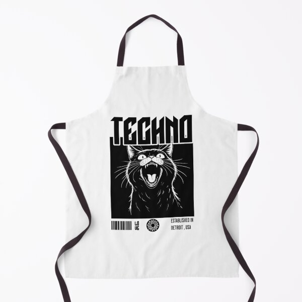 Item preview, TECHNO - Cat Fangs (Black) designed and sold by Discothreadz.