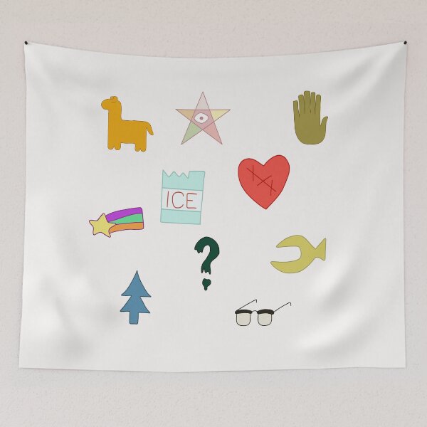 Item preview, Bill Zodiac Symbol |  gravity falls Inspired | Wall Art Home 90s Decor | HECKINFAROUT  designed and sold by Two Otters Co.