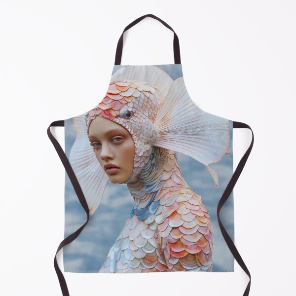 Artikelvorschau, „Von Fischen inspiriertes Meisterwerk in surrealer Marina Couture“ entworfen und verkauft von MacroArtHub.