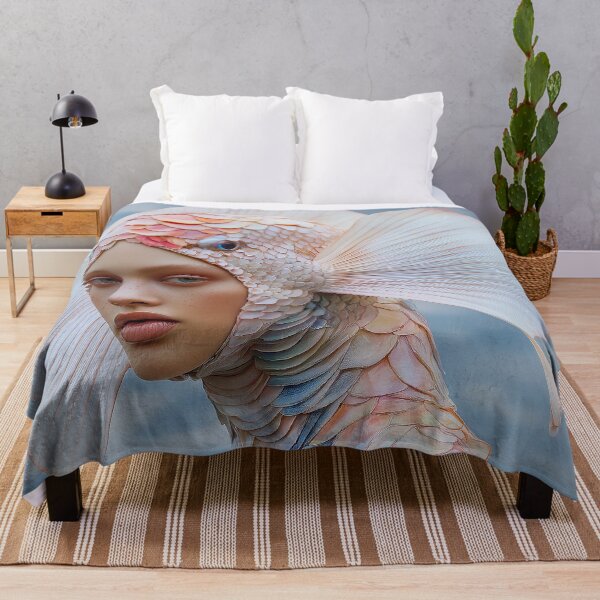 Item preview, "Fish-Inspired Masterpiece in Surreal Marina Couture" designed and sold by MacroArtHub.
