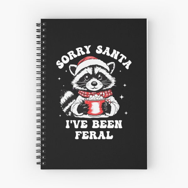 Item preview, Sorry Santa Funny Raccoon Christmas I've Been Feral designed and sold by elderberry.