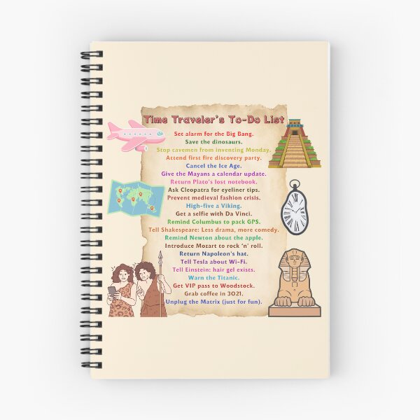 Item preview, Time Traveler's To-Do List designed and sold by NewAspect.