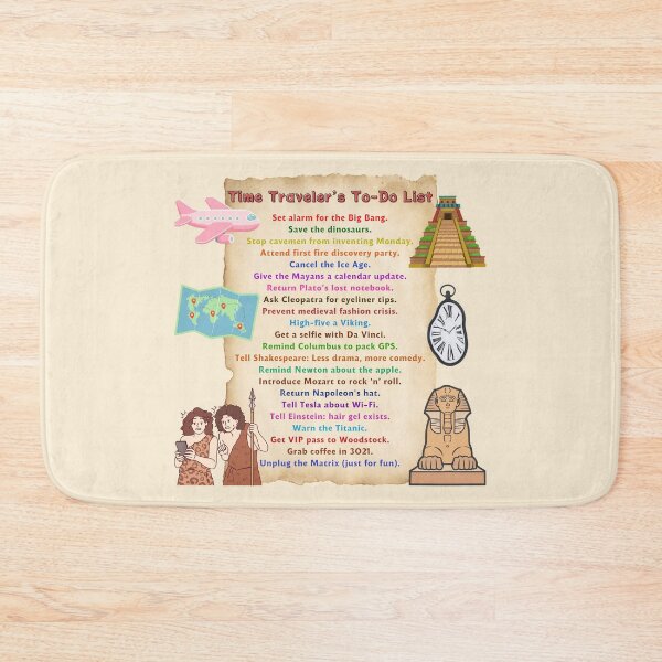 Item preview, Time Traveler's To-Do List designed and sold by NewAspect.