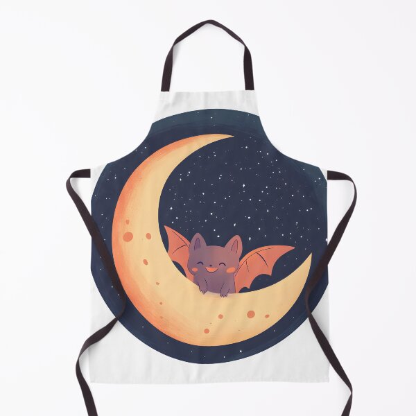 Item preview, Bat Perched on a Crescent Moon designed and sold by CharmingQuill.